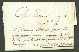 Lettre Cap (Jamet N°8). Lettre Avec Texte Daté De Clion Le 30 Novembre 1782. TB. - Haití