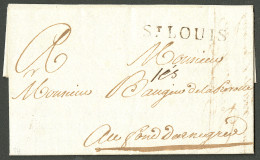 Lettre St Louis (Jamet N°3). Lettre Avec Texte Daté Du 13 Juin 1784 Pour Le Fond Des Nègres. - TB - Haïti