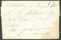 Delcampe - Lettre St Marc Rouge (Jamet N°12). Lettre Avec Texte Daté Du 5 Vendémiaire An 11, Acheminée Par La Poste Du Général Lecl - Haïti