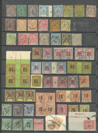 Collection. 1885-1912, Des Valeurs Moyennes Dont Variétés, Obl Choisies Dont Paquebot, Bel Ensemble. - TB - Autres & Non Classés