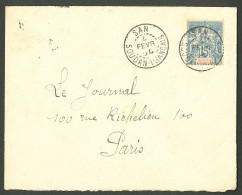 Lettre Cad "San/Soudan-Français". No 8 Sur Lettre Pour Paris, 1904. - TB. - R - Altri & Non Classificati