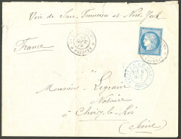 Lettre Cad "Taiti(Océanie)/Papeete" Sur CG N°23 Sur Enveloppe Pour Choisy Le Roi, Au Recto, Mention Manuscrite "voie De  - Autres & Non Classés