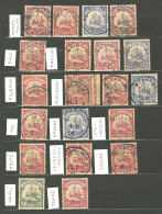 Lot. 1900 (Poste), Valeurs Diverses Par Multiples Dont N°8, 9, 10, 14, Etc., Obl Choisies De Petits Bureaux Entre Agomé- - Altri & Non Classificati