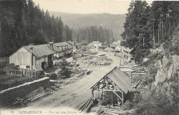 Cpa Gérardmer, Vue Sur Une Scierie - Gerardmer