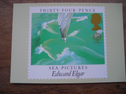 1985 Compositeurs Britanniques Sea Pictures Edward Elgar Peintures De La Mer - Timbres (représentations)