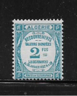 ALGERIE  ( DIV - 493 )   1926   N° YVERT ET TELLIER    N°  20   N* - Postage Due