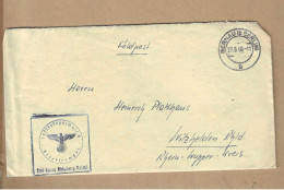 Los Vom 06.05  Feldpost-Briefumschlag Aus Bernau/b. Berlin 1940 Luftkriegsschule - Brieven En Documenten