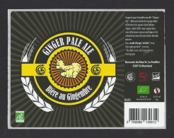 Etiquette De Bière Ginger Pale Ale  -  Brasserie An Alarc'h  à La Feuillée (29) - Bier