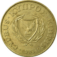 Monnaie, Chypre, 20 Cents, 1983, TTB, Nickel-brass, KM:57.1 - Chipre