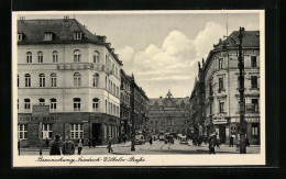 AK Braunschweig, Friedrich-Wilhelm-Strasse Mit Dresdner Bank, Strassenbahn  - Braunschweig