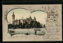 AK Schwerin / Meckl., Grossherzogliches Schloss Im Passepartoutrahmen  - Schwerin