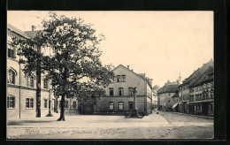 AK Kahla / Thür., Partie Mit Schulhaus U. Salz-Strasse  - Kahla