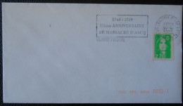 V29 Flamme Oblitération Villeneuve D'Ascq PPAL 59 Nord Anniversaire Du Massacre D'Ascq 30 4 99 - Mechanical Postmarks (Advertisement)