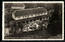 AK Alexisbad I. Harz, Hotel Goldene Rose Kottenbrink Mit Garten Aus Der Vogelschau  - Altri & Non Classificati