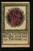 AK Paderborn, Kriegsgefangenen-Heimkehrkarte, Herzliche Grüsse Aus Der Heimat  - War 1914-18