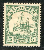 REF093 > COLONIES ALLEMANDE - CAROLINES < Yv N° 8 * Neuf Dos Visible - MH * - Islas Carolinas