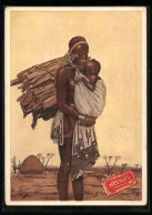 Künstler-AK Reklame Für Nestlé-Schokolade, Afrikanische Frau Mit Kind  - Landwirtschaftl. Anbau