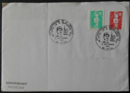 V61 Cachet Temporaire Vittel 88 Vosges Anniversaire De La Libération 11 Septembre 1994 - Gedenkstempel