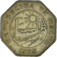 Monnaie, Malte, 25 Cents, 1975 - Malte