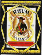 ETIQUETTE         NEUVE    RHUM LAYANDA MALHER BEUVILLERS MEURTHE ET MOSELLE - Rhum