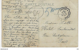 Cachet Convoyeur  Ambulant " LIMOGES A TOULOUSE " 1908 Avec Numero De Levée  CP CORDES ( Tarn ) A PARIS - Spoorwegpost