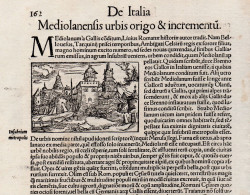 ST-IT MILANO Fondazione E Crescita. AQUILEIA Forum Iulii 1550 Sebastian Münster Cosmographia Universalis - Estampas & Grabados