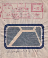 1934  Affrancatura Meccanica Rossa EMA  VELOCIPEDI  FURGONCINI - 1961-70: Storia Postale