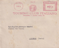 1952  Affrancatura Meccanica Rossa EMA  TOURING CLUB ITALIANO - 1961-70: Marcophilie