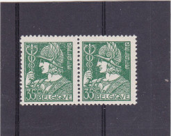 1931-COB 340-V3 35c Witte Vlek Tussen 5 En C-Tache Blanche Entre 5 Et C- In Paar-en Pair MNH - 1931-1960