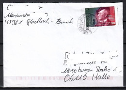 MiNr. 3008; 200. GT Von Richard Wagner Auf Portoger. Brief Von Gladbeck-Rosenhügel Nach Halle; B-1112 - Covers & Documents