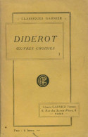 Oeuvres Choisies Tome I (1930) De Denis Diderot - Psychology/Philosophy