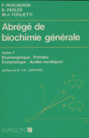 Abrégé De Biochimie Générale Tome I (1980) De Collectif - Sciences