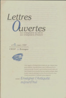 Lettres Ouvertes N°8 (1997) De Collectif - Sin Clasificación