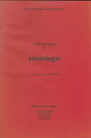 Guide De L'étudiant En Sociologie 1997-1997 (1997) De Collectif - Wetenschap