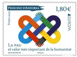 Andorra France 2023 Europa CEPT Peace Stamp MNH - Ongebruikt