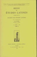 Revue Des études Latines Tome 71 (1994) De Collectif - Sin Clasificación