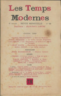 Les Temps Modernes N°48 (1949) De Collectif - Sin Clasificación