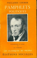 Pamphlets Politiques (1961) De Paul-Louis Courier - Politica