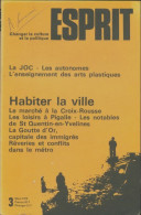 Esprit N°27 : Habiter La Ville (1979) De Collectif - Zonder Classificatie