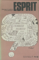 Esprit N°11-12 : Université (1978) De Collectif - Ohne Zuordnung
