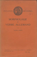 Morphologie Du Verbe Allemand (1929) De Maurice Cahen - Other & Unclassified