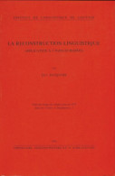 La Reconstruction Linguistique (1976) De Guy Jucquois - Sonstige & Ohne Zuordnung