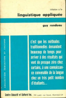 Linguistique Appliquée (1965) De Guy Rondeau - Other & Unclassified