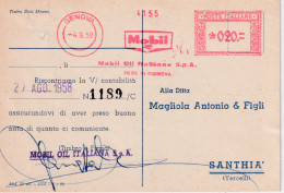 1958  Affrancatura Meccanica Rossa EMA  MOBILGAS  MOBILOIL - 1961-70: Poststempel