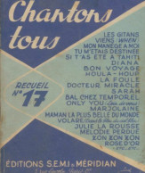 Chantons Tous N°17 (1959) De Collectif - Muziek