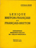 Lexique Breton-français, Français-breton (1956) De Laurent Stéphan - Other & Unclassified