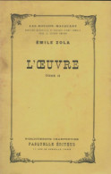 L'oeuvre Tome II (1952) De Emile Zola - Otros Clásicos