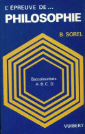 L'épreuve De Philosophie (1990) De Béatrice Sorel - 12-18 Anni