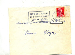 Lettre  Flamme La Bresse Alpe Des Vosges - Oblitérations Mécaniques (flammes)