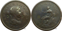 Royaume-Uni - George III - One Penny 1807 Contremarques 2 - TB/VF30 - Mon5856 - Andere & Zonder Classificatie